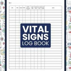 KINDLE BOOK ⚡️ Vital Signs Daily Log Book: Health Monitoring Journal and Medical
