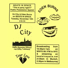 BIS Radio Show #1068 with DJ City + Eden Burns (Public Possession Takeover!)