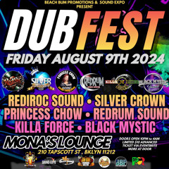 DUB FEST - REDIROC, SILVER CROWN, SOULJA ONE, REDRUM, PRINCESS CHOW, BLACK MYSTIC, KILLA FORCE