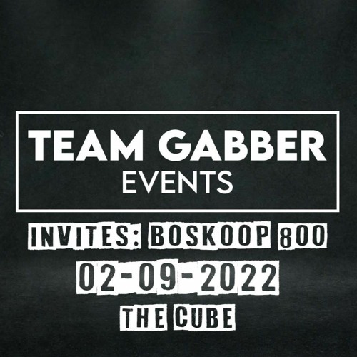 Team Gabber Invites: Boskoop 800