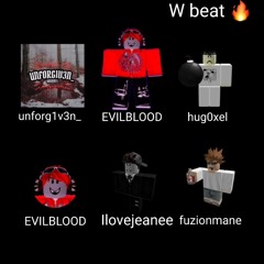 EvilBlood, Hug0xel, Fuzionmane, and Ilovejeanee roblox collab