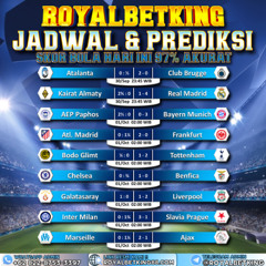 JADWAL DAN PREDIKSI BOLA ROYALBETKING 30 SEPTEMBER – 01 OKTOBER 2025 ⚽🔥