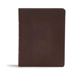 ✔Kindle⚡️ CSB Study Bible, Brown Genuine Leather, Red Letter, Study Notes and