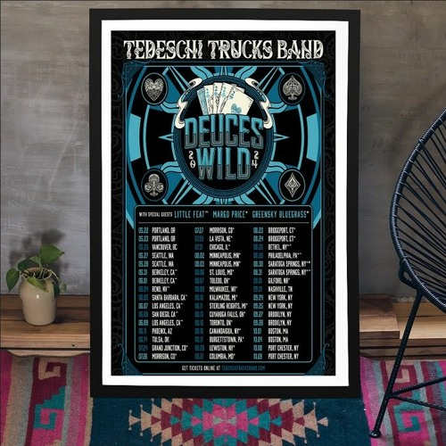 Stream Tedeschi Trucks Band Fall Tour 2024 Poster by Hoolatee Listen