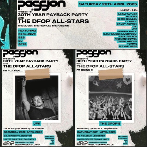 JFK B2B with Multiple DFOP's. Live at PaSSion, DFOP All Stars. 26.04.25