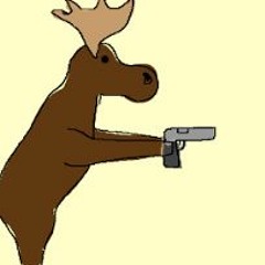 i met a moose in the woods and he told me to go fuck myself:(