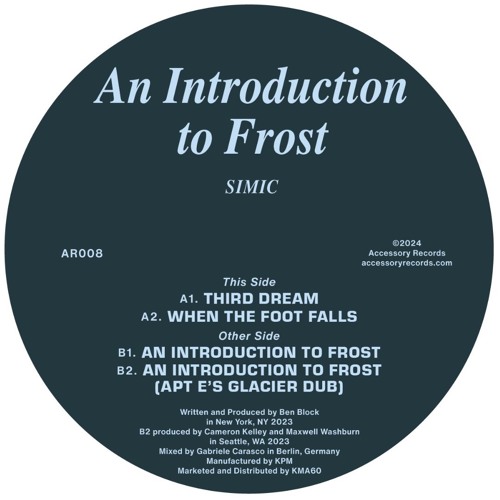 AR008: Simic - An Introduction to Frost EP
