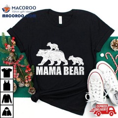 Mama Bear 2 Cubs Shirt Twin Tshirt Mom Kids