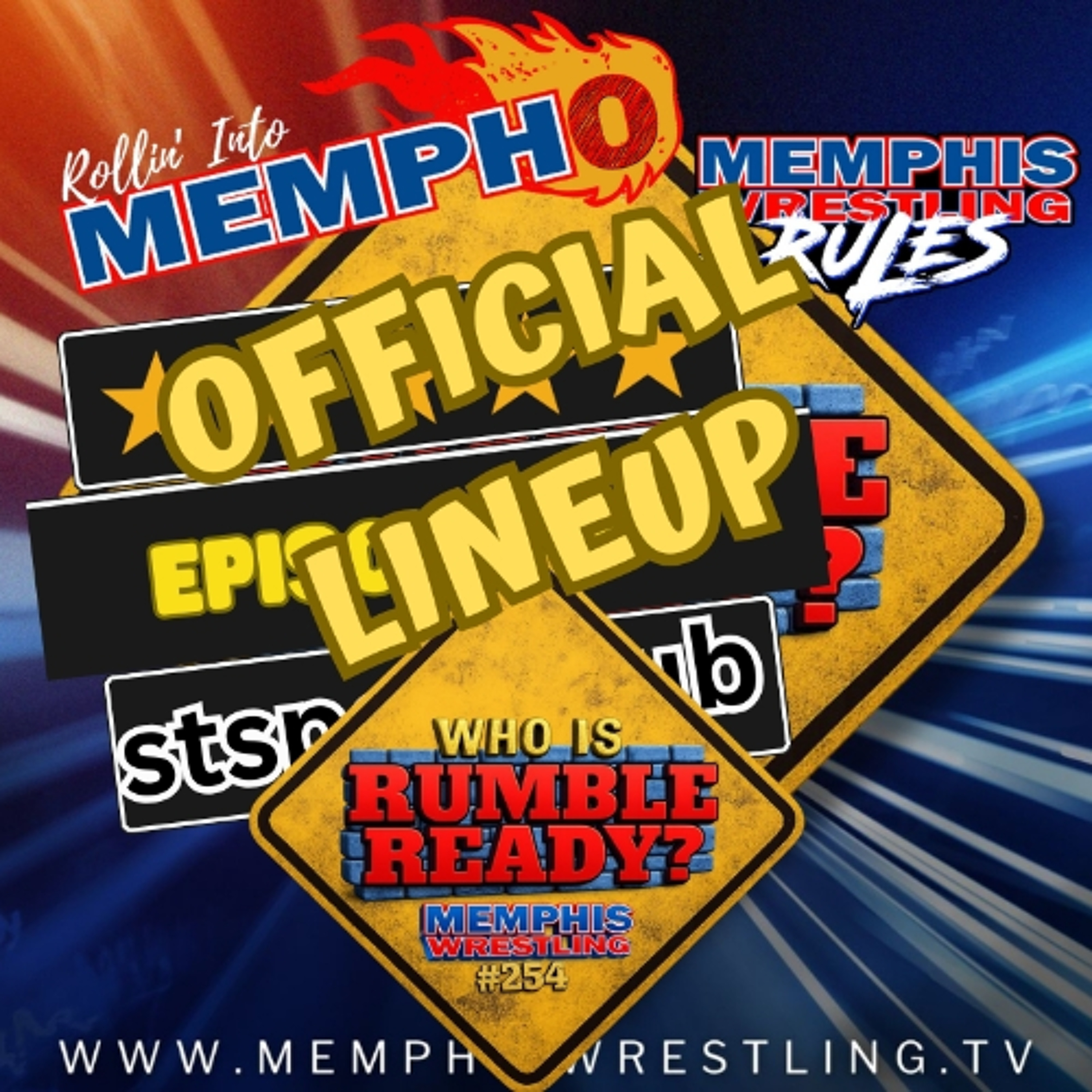 OFFICIAL LINEUP Memphis Wrestling, Episode 254 episode artwork
