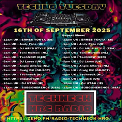Techno Tuesday - Techneck NRG Radio 16.09.25