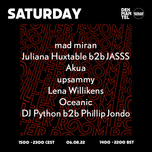 Juliana Huxtable b2b JASSS | Dekmantel 2022 | Saturday