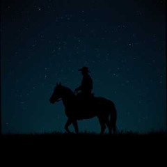Cowboy in the dark