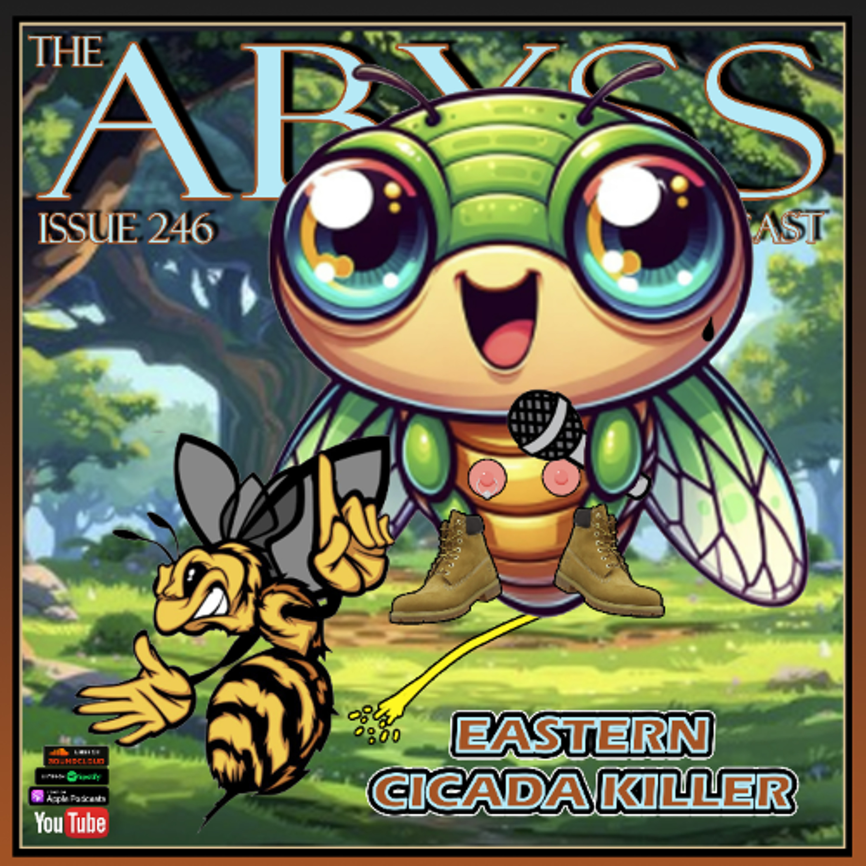 Issue 246: Eastern Cicada Killer episode artwork