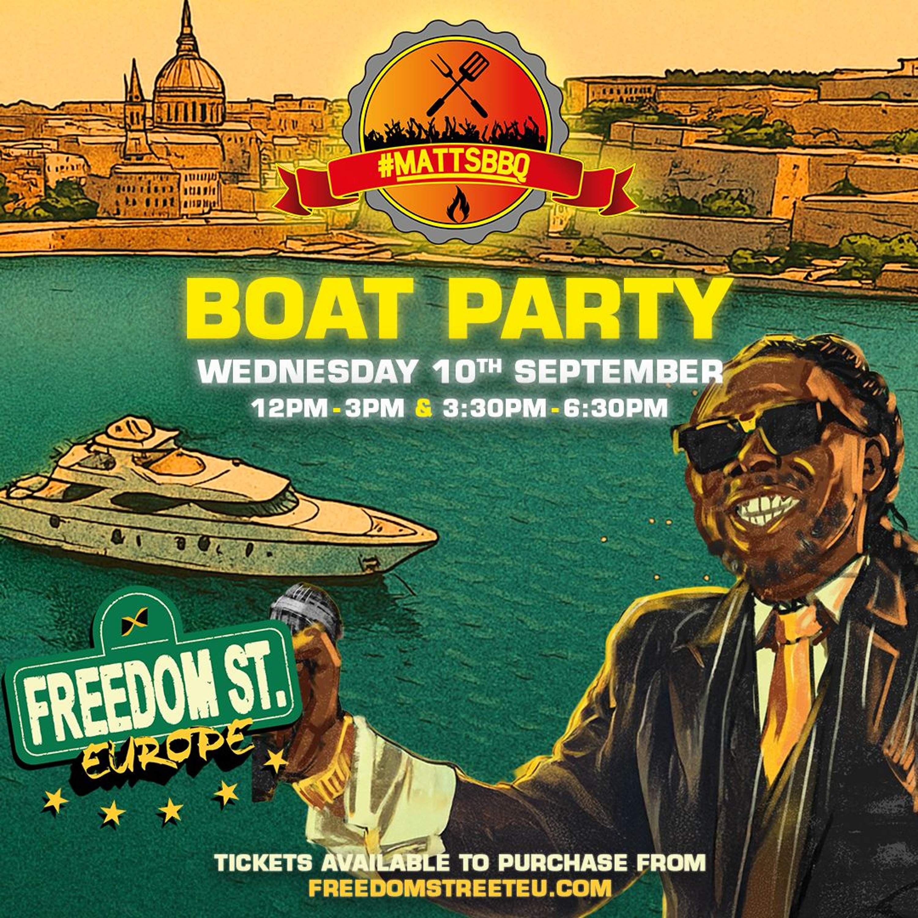 **LIVE AUDIO - FREEDOM STREET EUROPE x MATTSBBQ BOAT PARTY ** TEEJAY DJ & BIG MAN ZEST