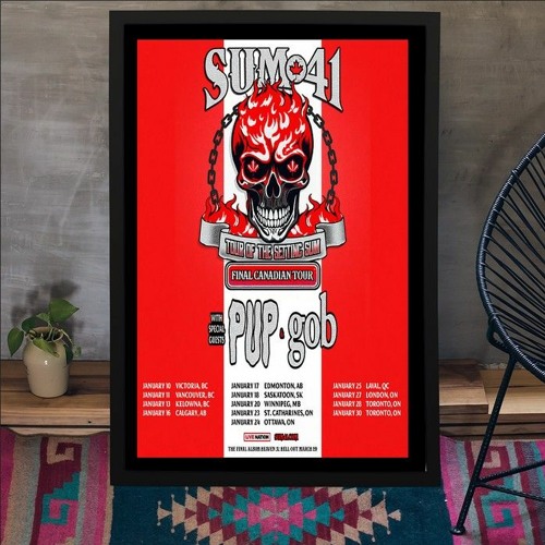Stream Sum 41 Final Canadian Tour 2024 Poster by Hoolatee Listen