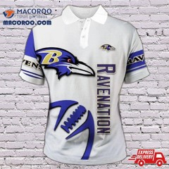 Baltimore Ravens Zigzag Casual Polo Shirt