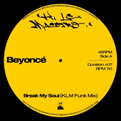 BEYONCÉ – BREAK MY SOUL (KLM Funk Mix)