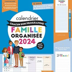 Lire Calendrier Chacun son programme Famille organisée 2024: À chacun son programme PDF EPUB LFPVz