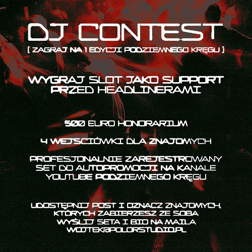 Podziemny Krąg DJ CONTEST REC DJ SET-2025