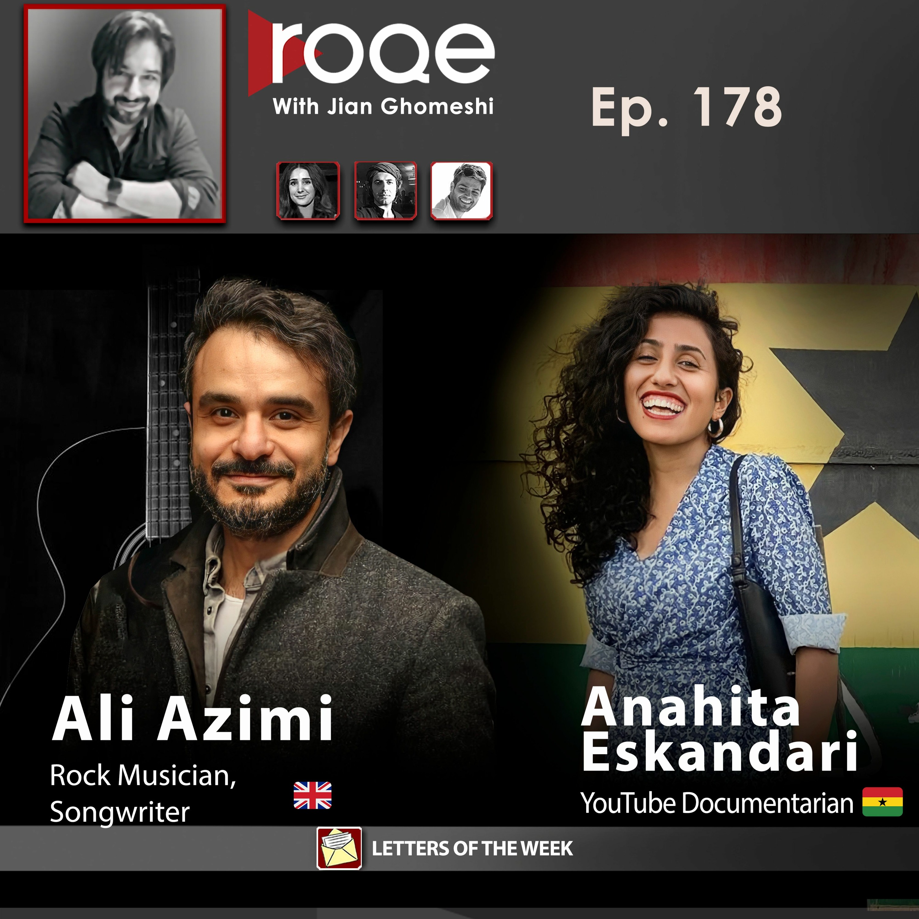 Roqe Ep#178 - Ali Azimi, Anahita Eskandari, Letters of the Week episode artwork