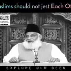 Muslims should not jest Each Other