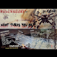 David Carretta live @ Alte Papierfabrik Rodersdorf - What turns you on_30.10.2004