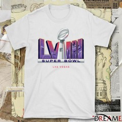 NFL Super Bowl LVIII February 11 2024 At Allegiant Stadium In Las Vegas Logo white t-shirt