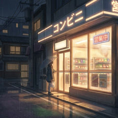 Convenience Store Warmth - Anime City Rain - LoFi Music