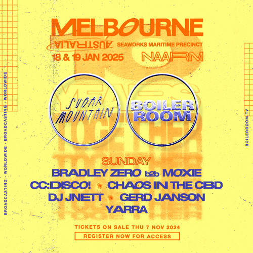 CC:DISCO! | Boiler Room x Sugar Mountain 2025: Melbourne
