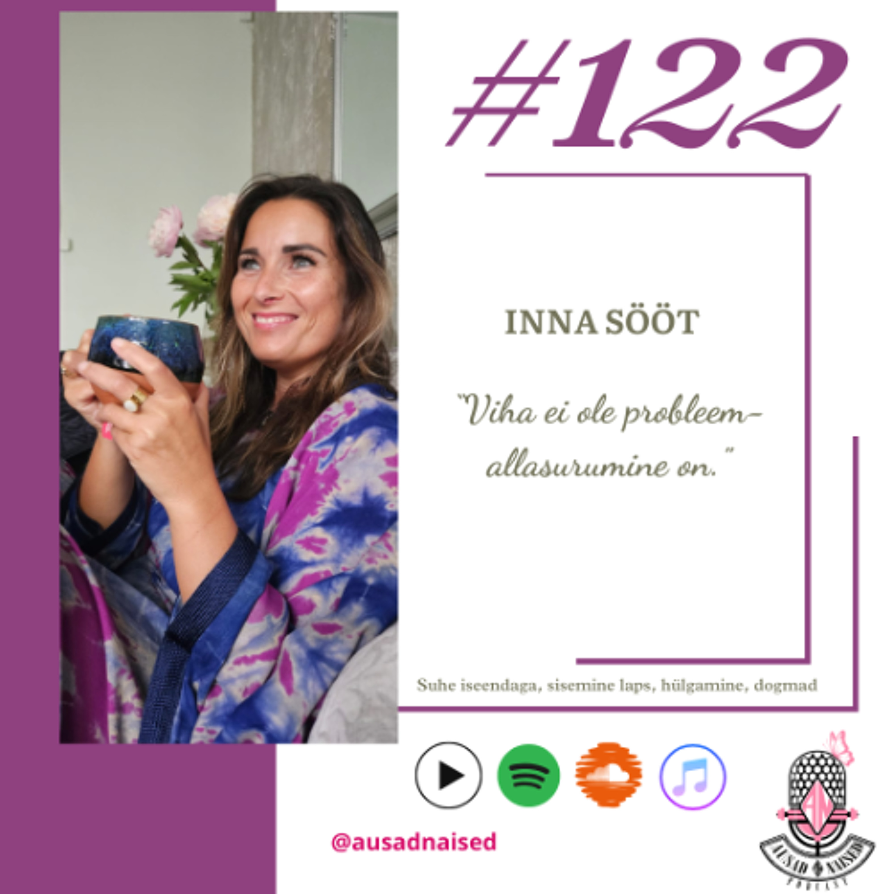 #122 Inna Sööt - " Viha ei ole probleem - allasurumine on."