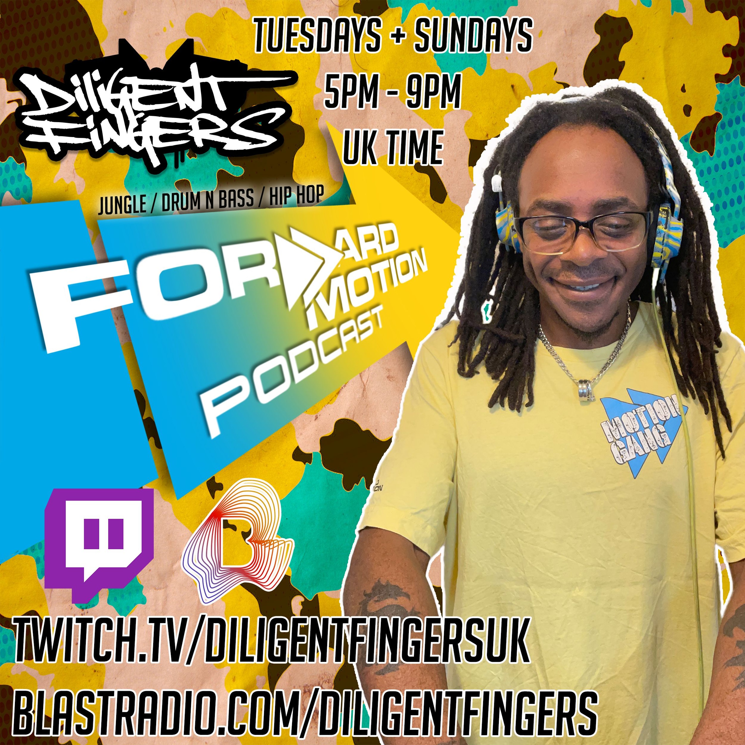 The Forward Motion Podcast S5 EP6 - Jungle Drum And Bass + Hip Hop Show episode artwork