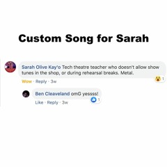 Custom Song for Sarah