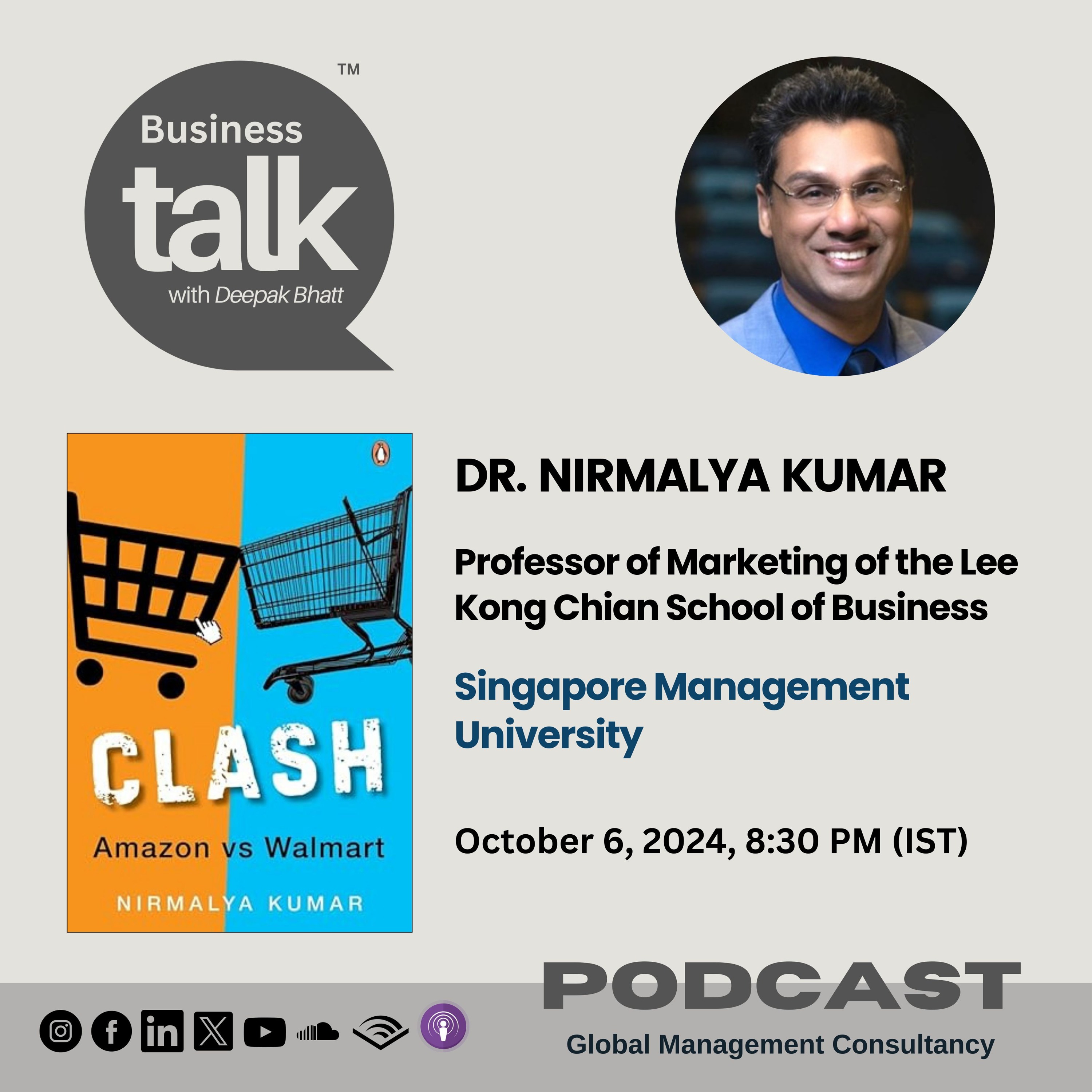 Prof. Nirmalya Kumar Unpacks the Retail Showdown in His Book: ‘Clash: Amazon vs. Walmart’ episode artwork