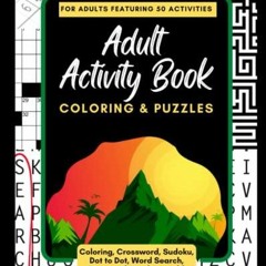 Pdf Adult Activity Book Coloring and Puzzles: For Adults