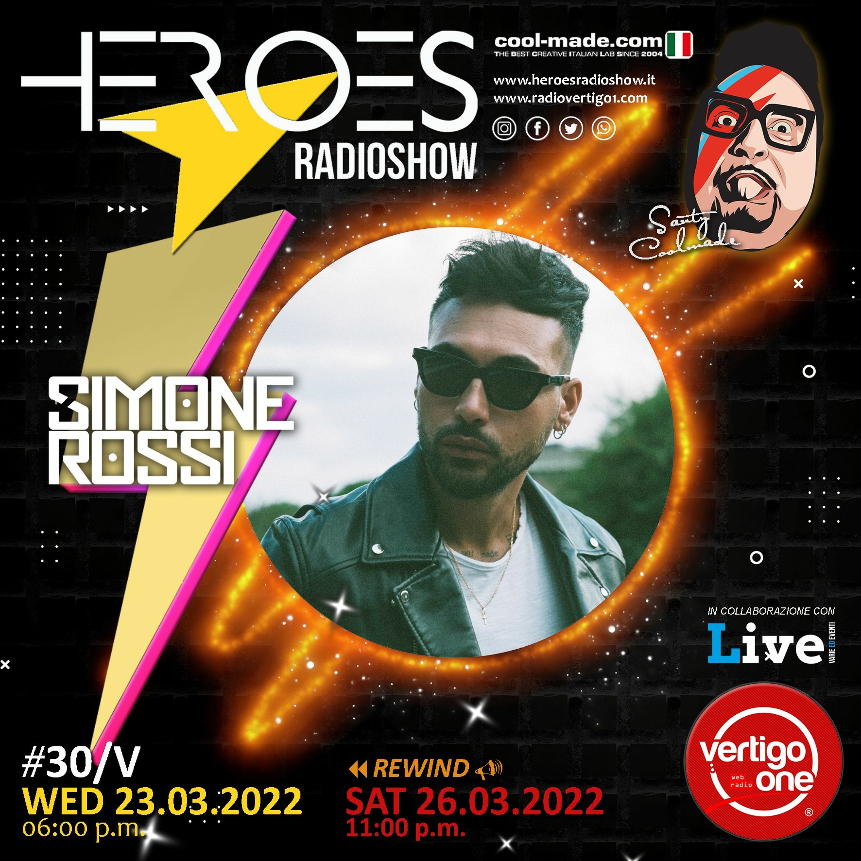 #30/2021-22> HEROES RadioShow - Special Guest  SIMONE ROSSI episode artwork