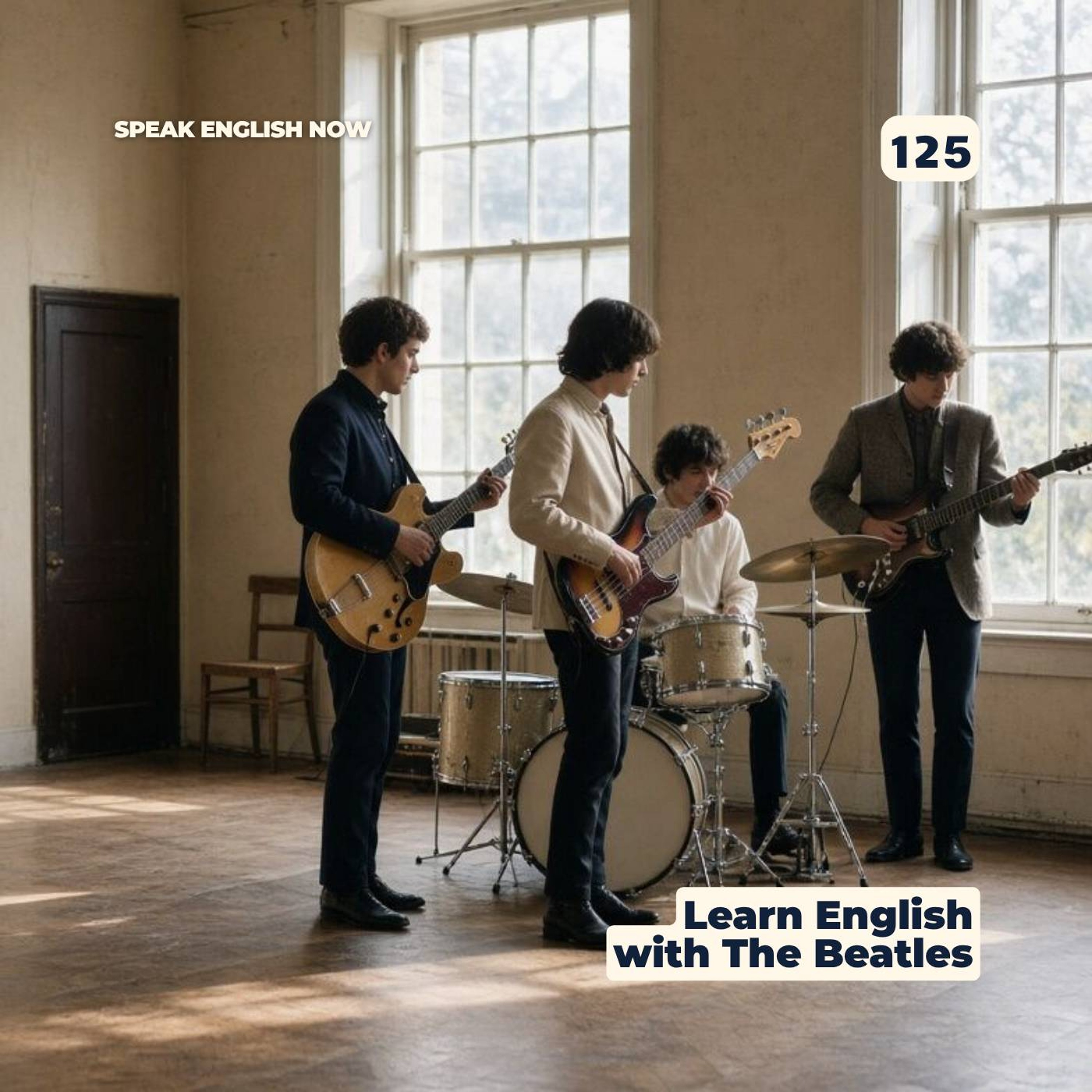 #125 Learn English with The Beatles episode artwork