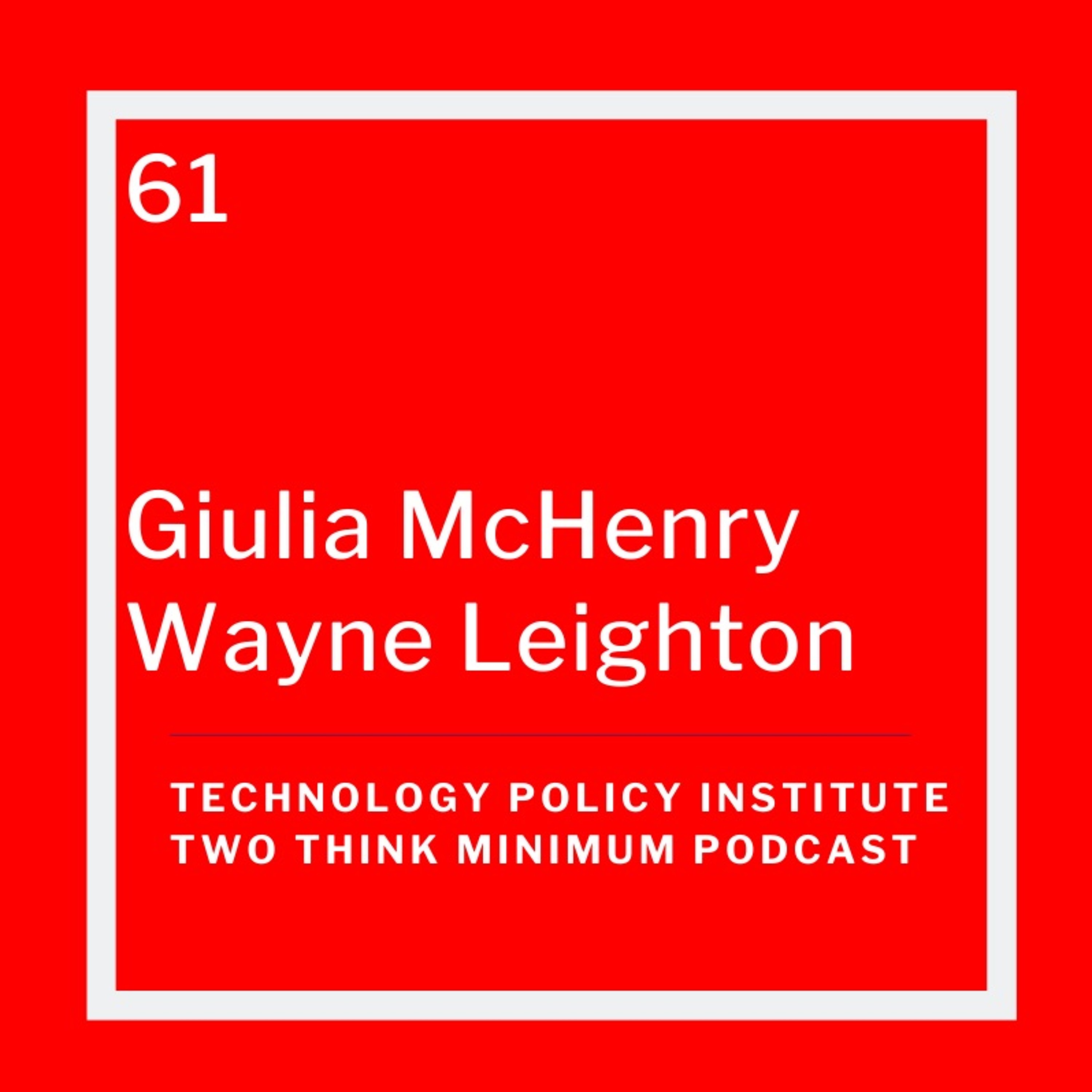 Giulia McHenry and Wayne Leighton on the FCC's Office of Economics and Analytics