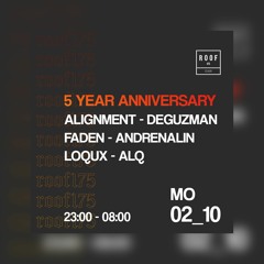 [DJ Set] FADEN - Live @ 5 Jahre ROOF175 Club | Opening| Mainz | 02.10.2023