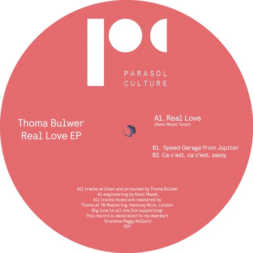 B1. Thoma Bulwer - Speed Garage From Jupiter (PARACULT017)