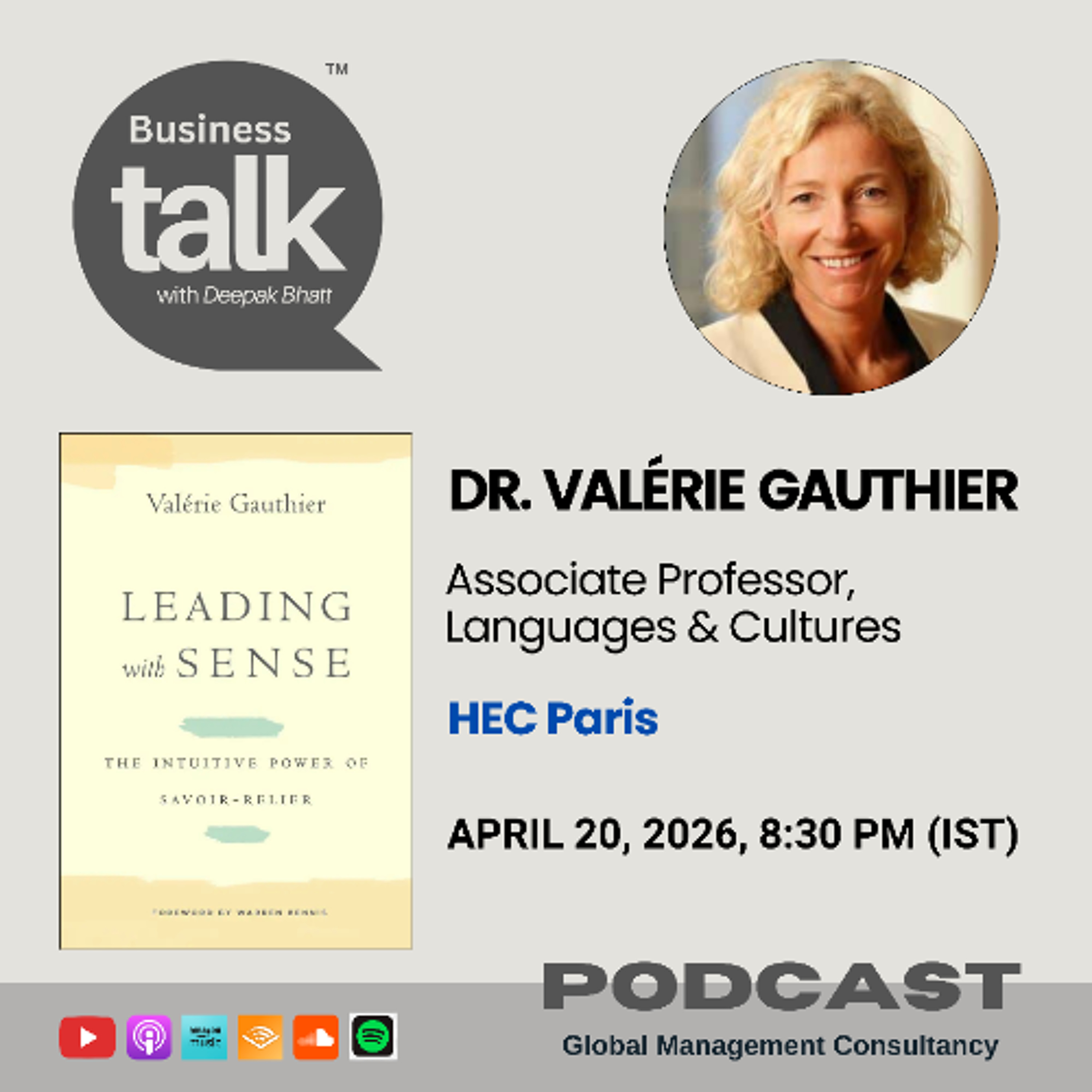 Leading with Sense: Dr. Valérie Gauthier on the Power of Savoir-Relier episode artwork