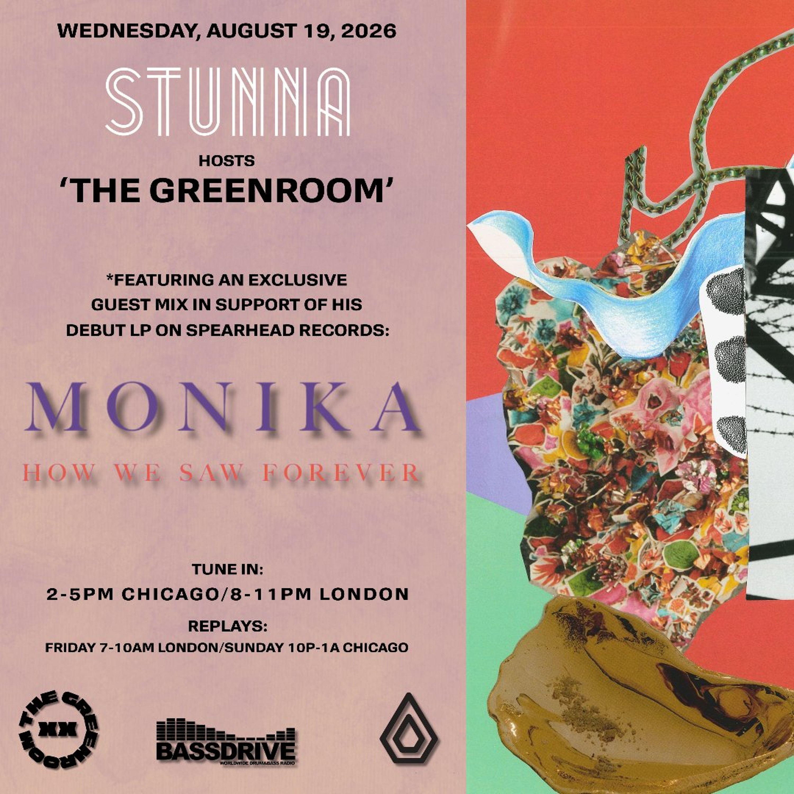 STUNNA Hosts THE GREENROOM with MONIKA Guest Mix August 19 2026 episode artwork