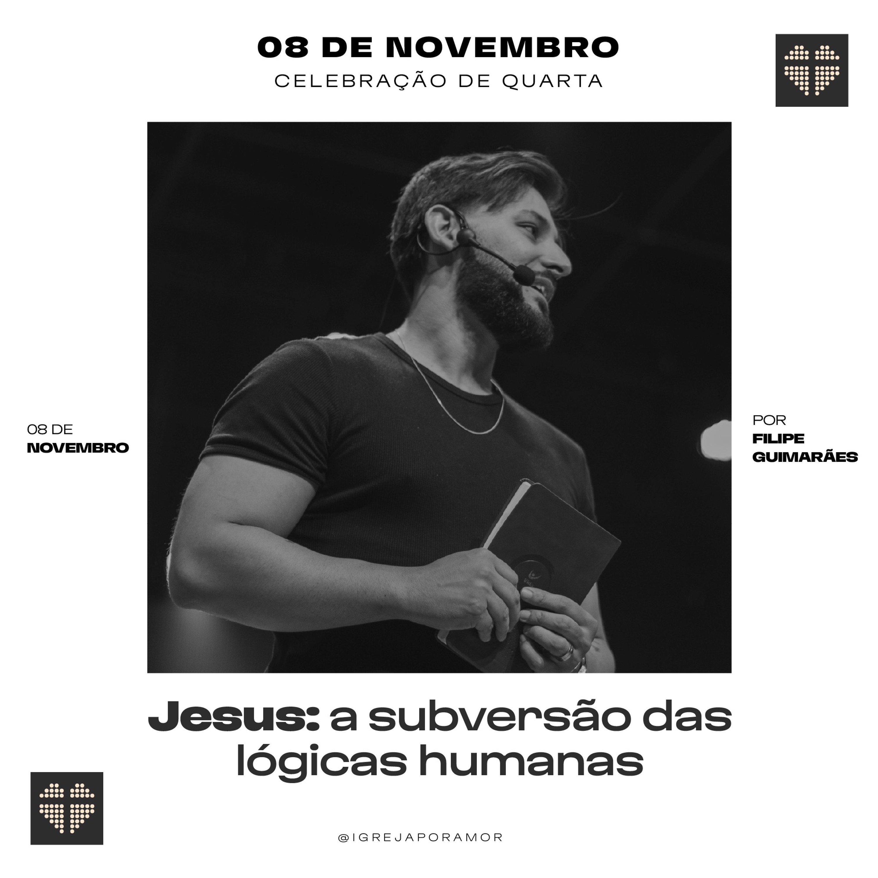 Jesus: A Subversão das Lógicas Humanas | Igreja Por Amor | Filipe Guimarães | 08 de novembro de 2023 episode artwork