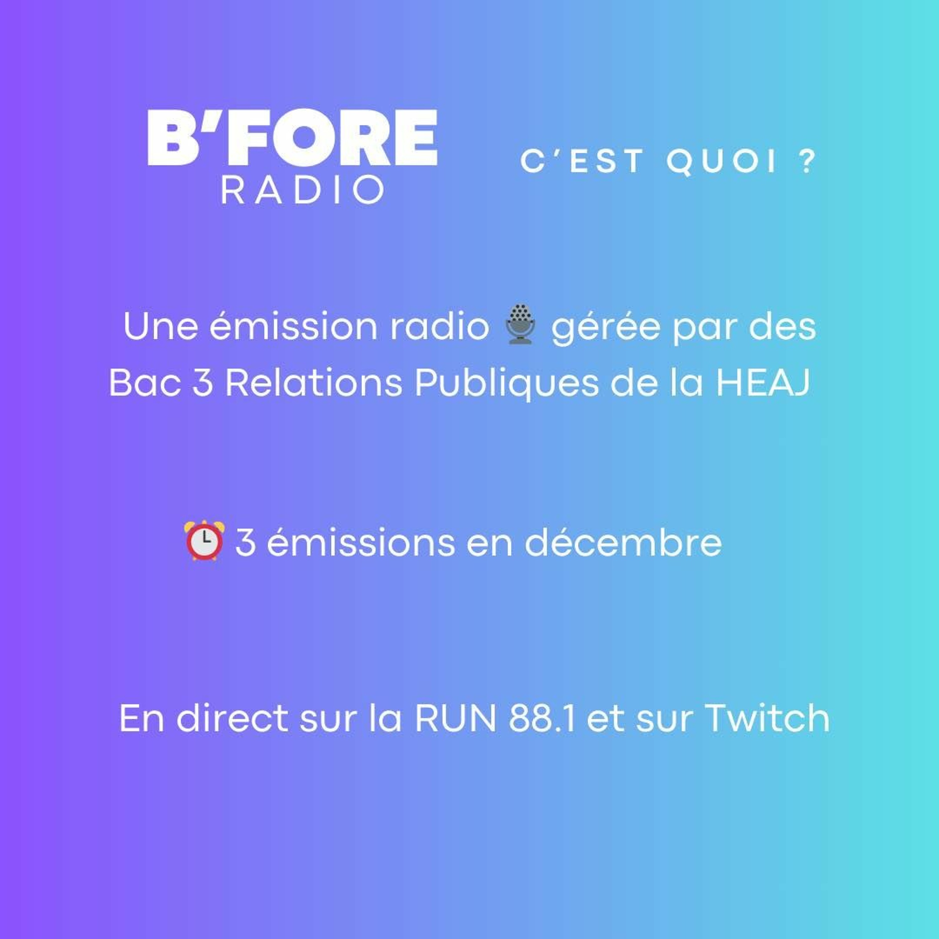 B'Fore episode artwork