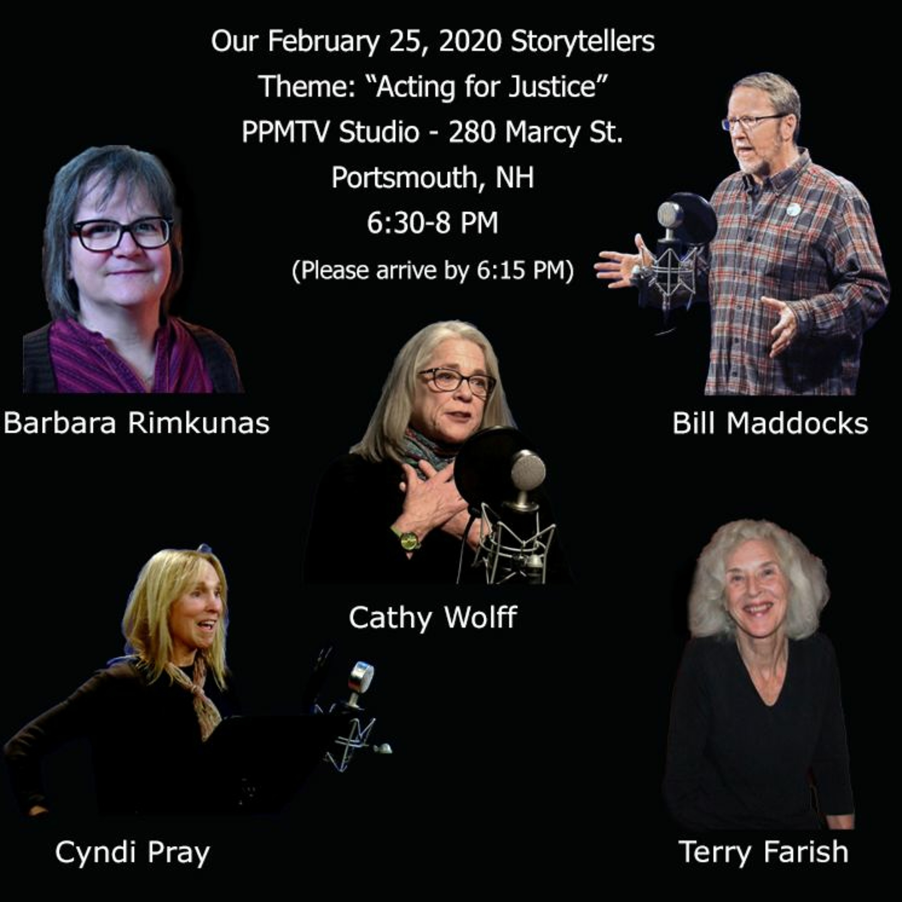 February 25, 2020 -  "Acting For Justice"  Storytellers