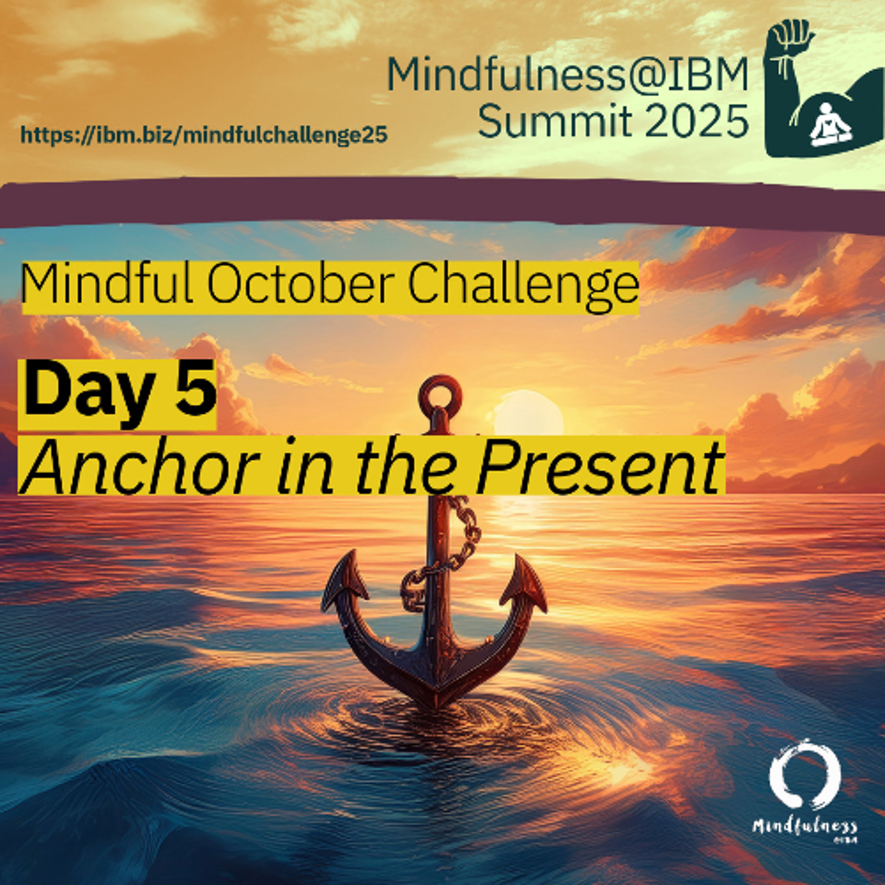 October Challenge 25 - Day 5 – Anchored in the Present: A 5-4-3-2-1 Mindfulness Practice episode artwork