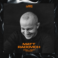 Matt Radovich DJing at Warg feat Arnaud Le Texier April 2023