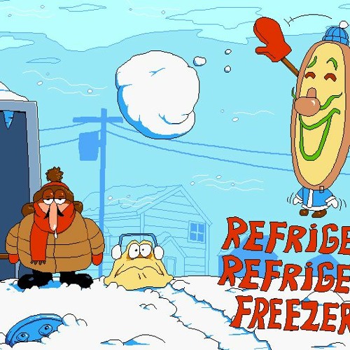 Theres icicles in my pizza! (Brrrr )(A)