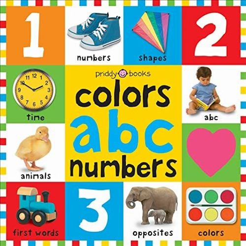 [FREE] KINDLE 💙 Bright Bbaby colors, abc, & numbers first words (First 100) by  Roge