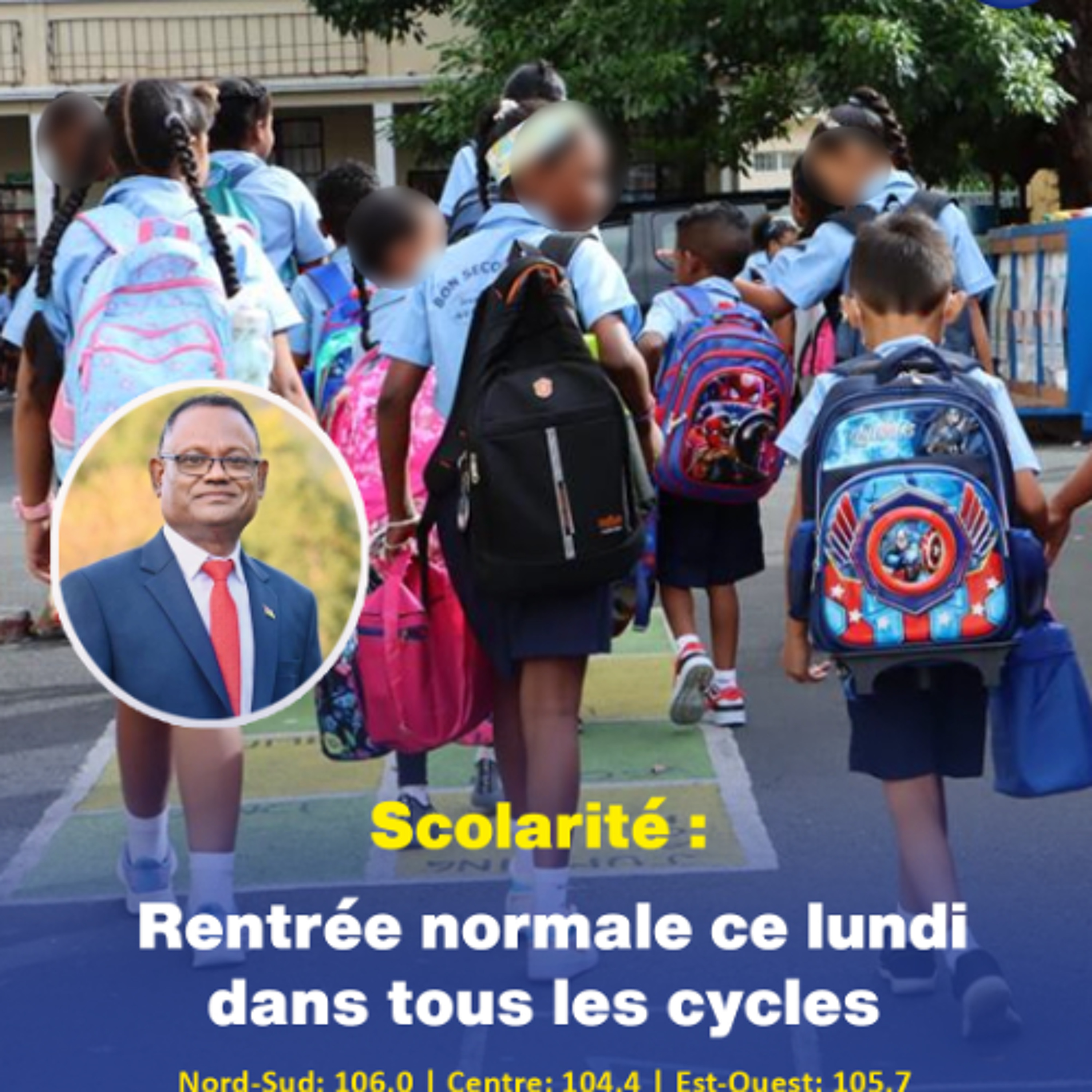 Scolarité : Rentrée normale ce lundi dans tous les cycles