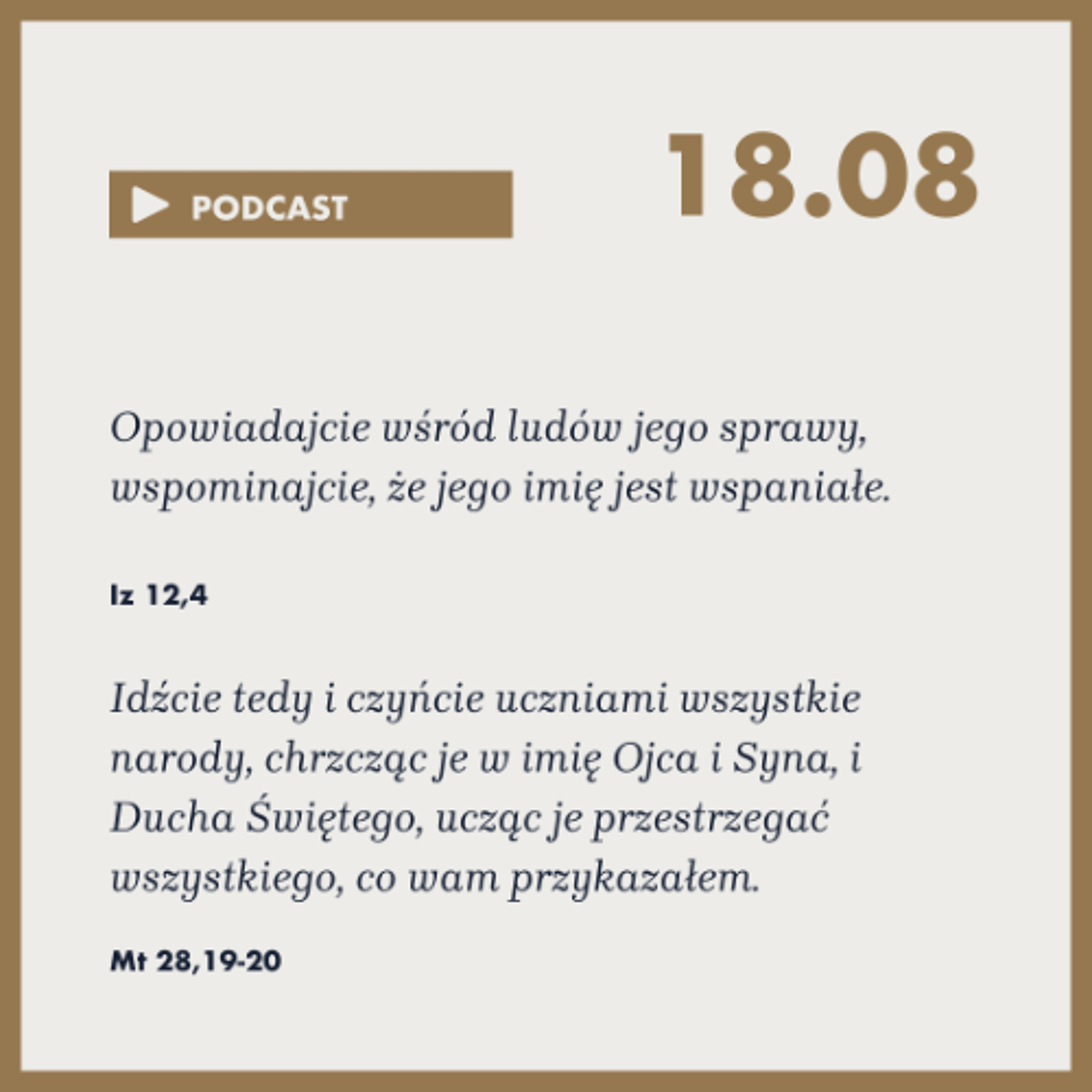 Poranek ze Słowem na 18 sierpnia 2025i episode artwork